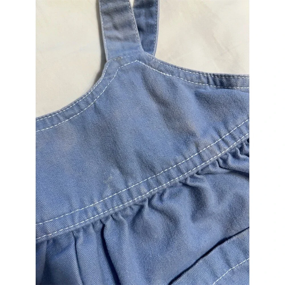 Vintage Carter’s Baby B'gosh Girls Romper Blue Bird & Flowers 12 Months